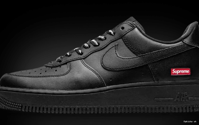 Nike Air Low Force 1 Black Supreme 0702